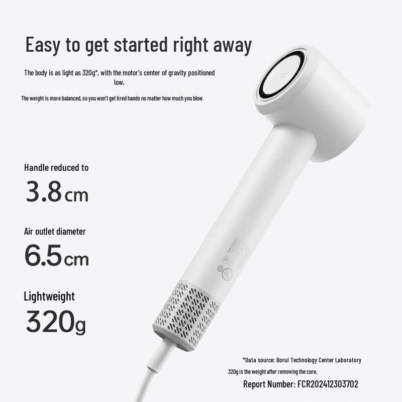 FLYCO Borui Series High-Speed Negative Ion Hair Dryer CN plug (adapter included)