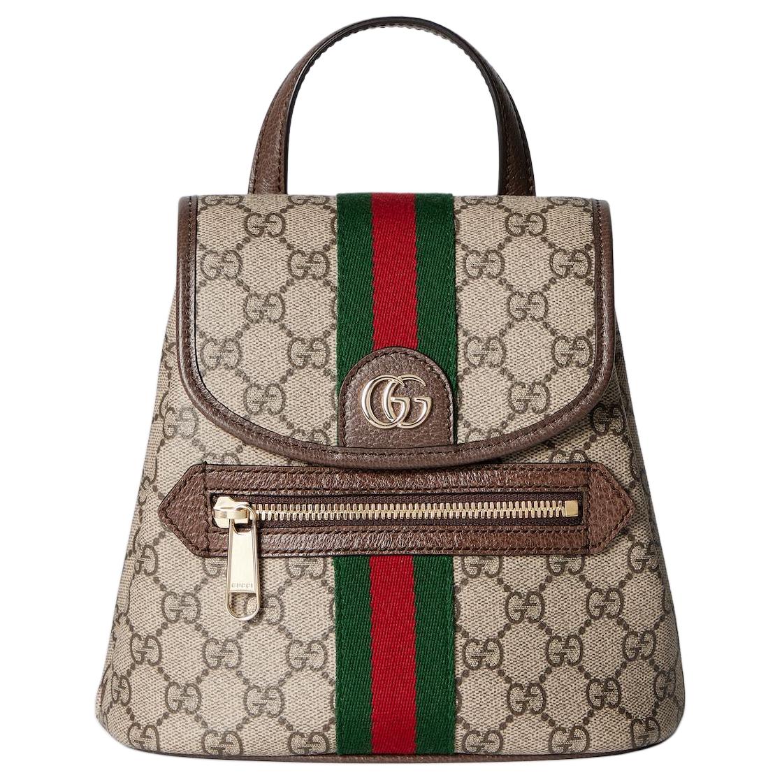

Gucci Ophidia Рюкзак з покриттям, монограма Double G, Малий жіночий рюкзак, Бежево-коричневий 836854-FAE0J-9867 Basic Set (Bag+Dust Bag)