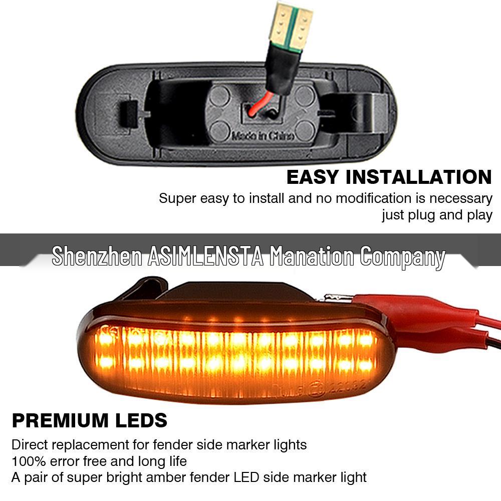 Fiat Panda Peugeot Citroen LED Sequential Side Fender Turn Signals
