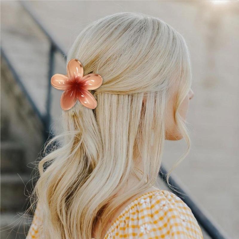 Bunte Gradienten Haarklammer Set Süße Blume Haarklammer Damen Stilvolle Haarspange für Damen und Mädchen Strand Accessoires