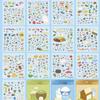 New 3D Miniature Scene Collection Stacking Pasting 10 Sences Landscape Sticker Book Cartoon Pasting Scene Stickers Scrapbooking