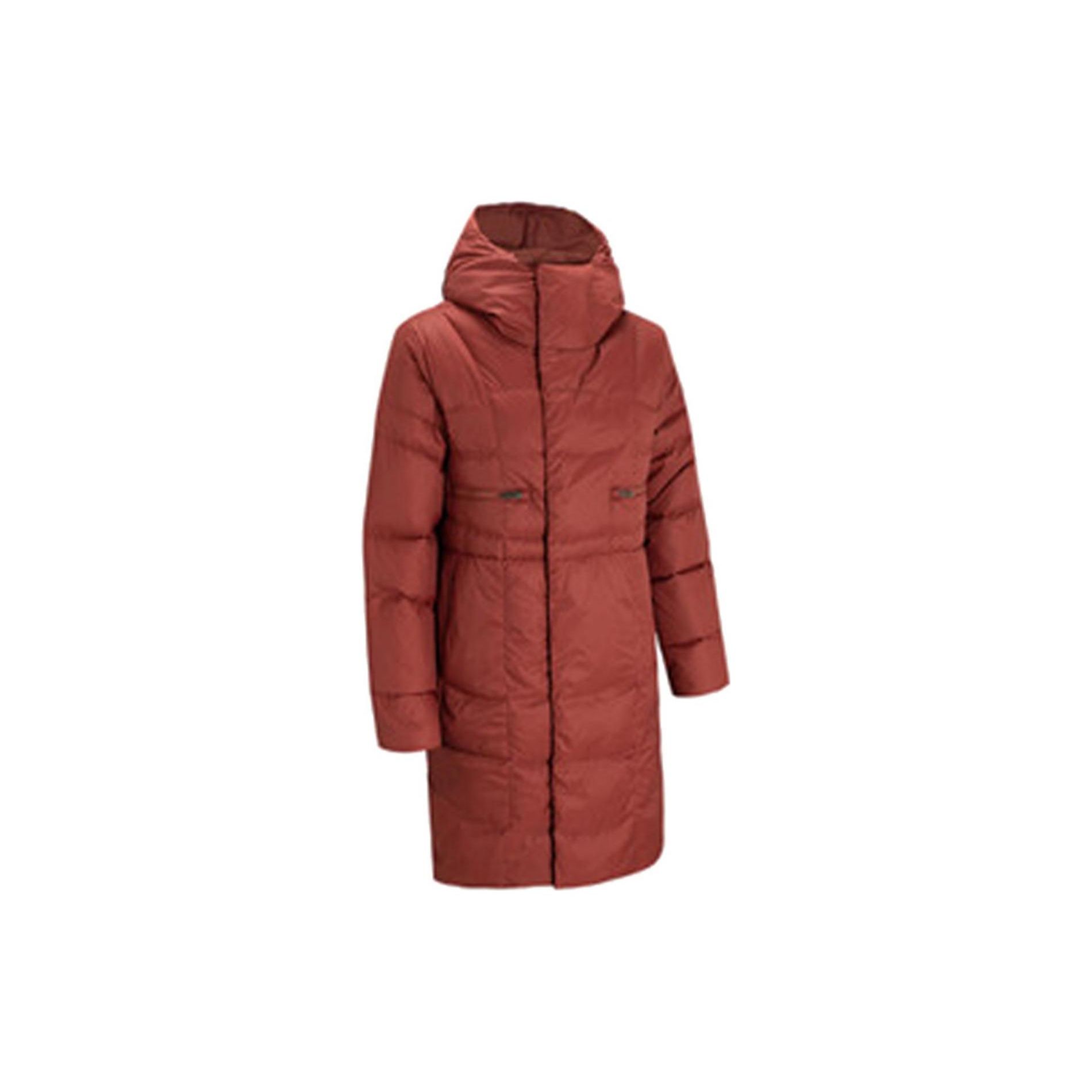 Under Armour Training Mid-Length Hooded Down Jacket Women Burgundy 1342791-688 XS