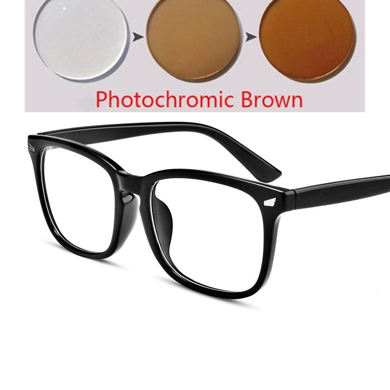 Black Frame Square Myopia Sunglasses Men Polarized CR39 Minus Lenses Prescription Sun Glasses For Women 0 -0.5 -0.75 To -6.0