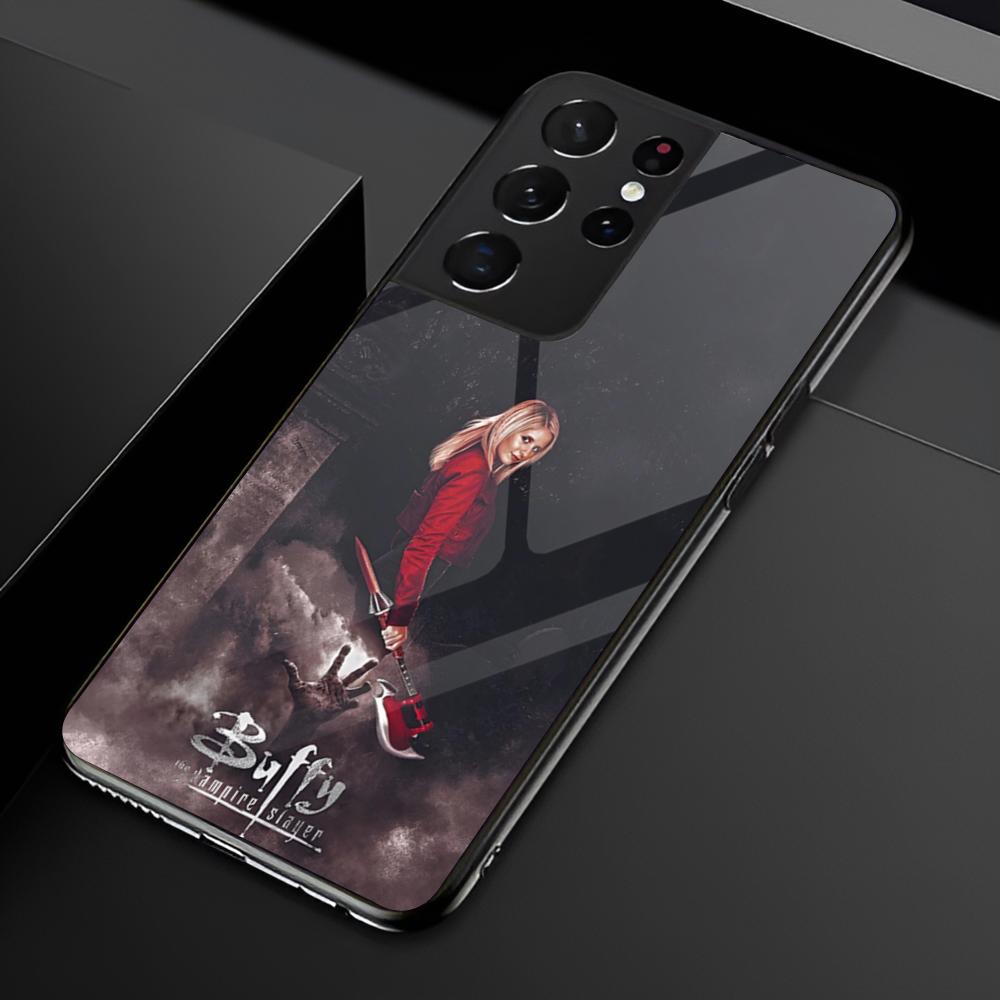 B-Buffy The V-Vampire Slayer Phone Case For Samsung S25 S24 Ultra 23 Fe 22 Plus Galaxy A54 A55 A16 A13 A24 A15 A25 Glass Cover