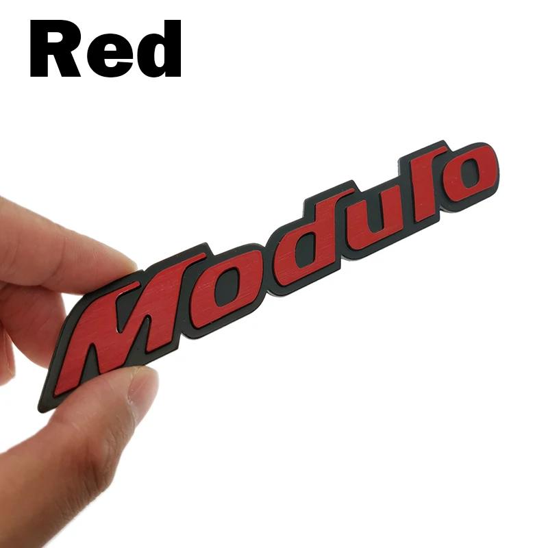 

New 3D Aluminum Modulo Sport Emblem Chrome Logo Rear Badge Car Trunk Sticker Car Styling For Honda Civic Accord CRV Fit червоний