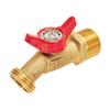 AEE4-Outdoor Garden Hose Faucet Ball Valve Hose Bibb Shut Off Valve 3/4Inch Male NPT X 3/4Inch Male GHT Threaded Spigot