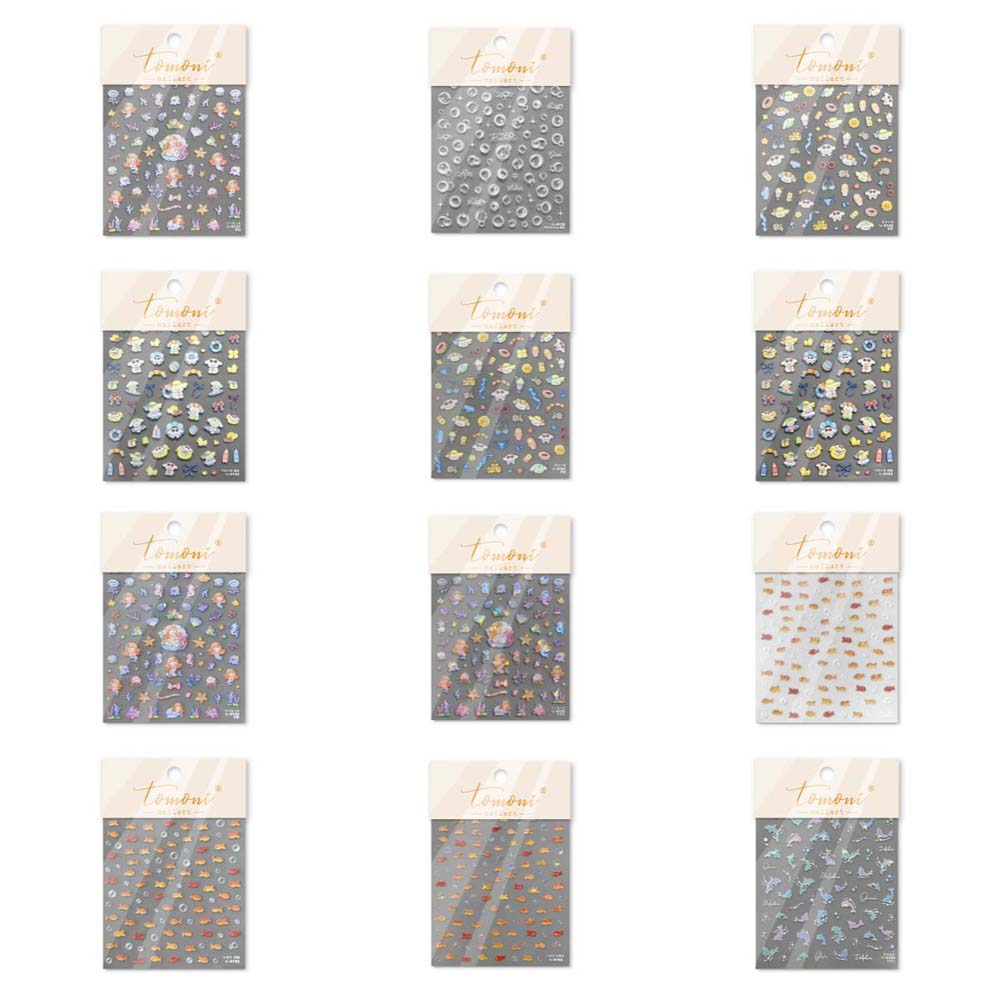 Starfish Ocean Nail Stickers Conch Star Ocean Nail Decorations Summer Beach