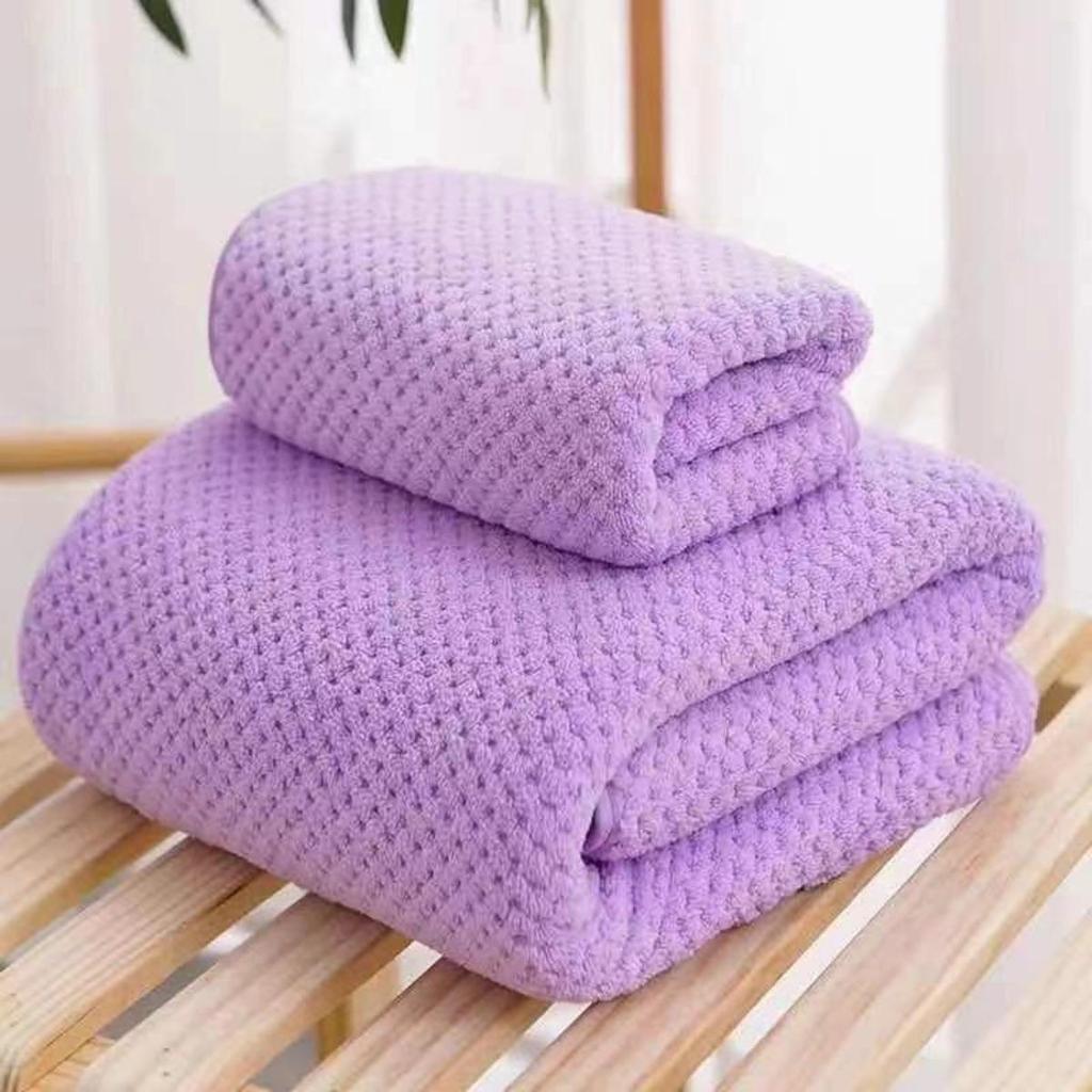 HOMZY High Quality Coral Velvet Bath Towel Soft Quick Absorbent Bath Towel Bathroom Hotel Eco-Friendly Beach Towel for Home