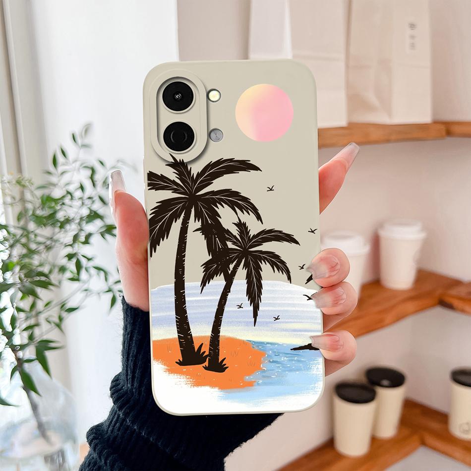 Case For Tecno Pop 20 / Spark Go 3 Stylish Design Back Cover For Tecno Pop20 / Spark Go3 Soft Liquid Silicone Lightweight Shell