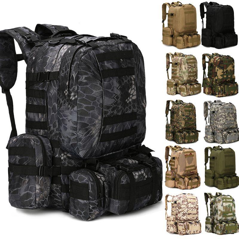 Military Outdoor 65l Tactical Sportbag Camping Hiking Trekking Rucksack Backpack