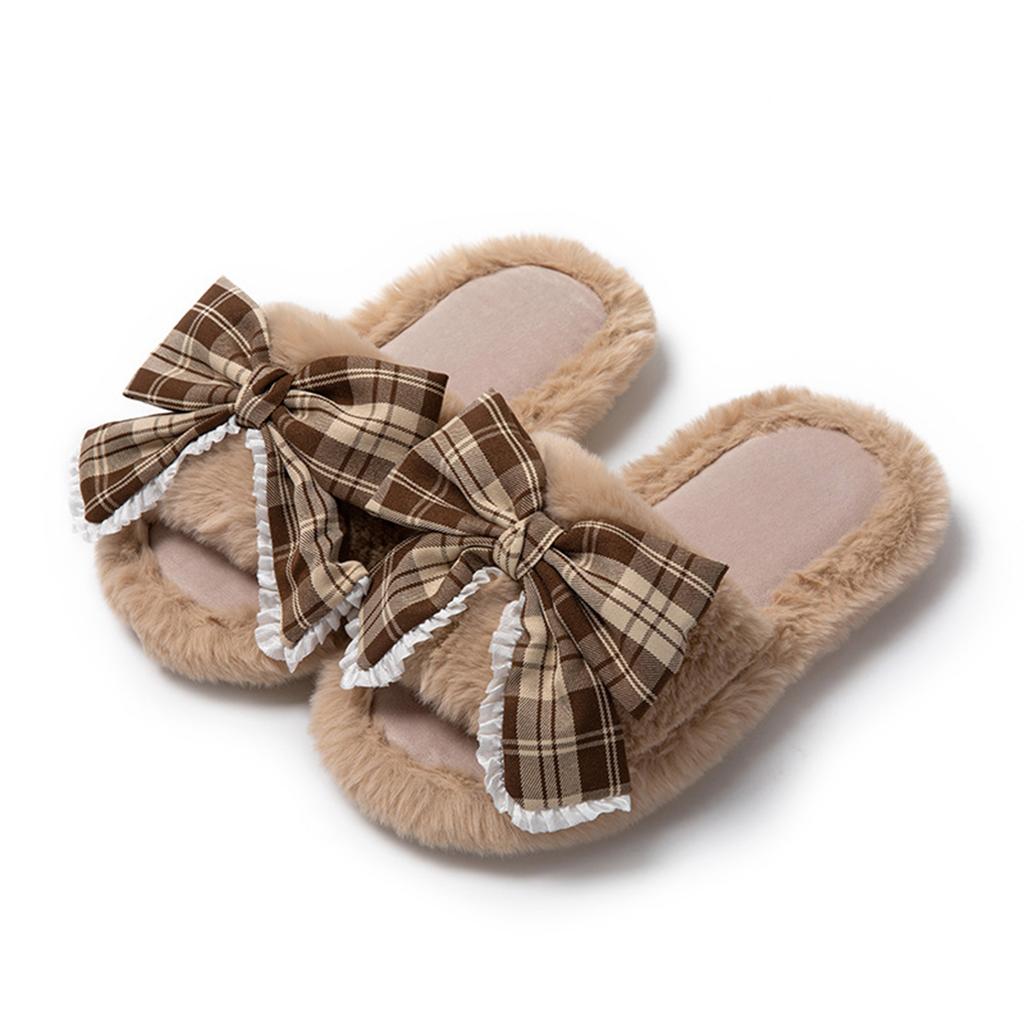 Women's Furry Slippers for Fall Winter Comfort House Shoes