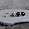 Genuine Black onyx studs Black diamond earrings Sterling silver studs Handmade studs Everyday wear jewelry Gift for her Gift for mom