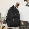Nylon School Backpack For Teens With Design And Laptop Compartment