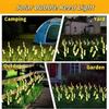Solar LED Glowing Bubbles Cylindrical Reed Lights IP65 Waterproof Swaying Firefly Lights for Outdoor Garden Courtyard Patio Lawn Path Landscape Decor