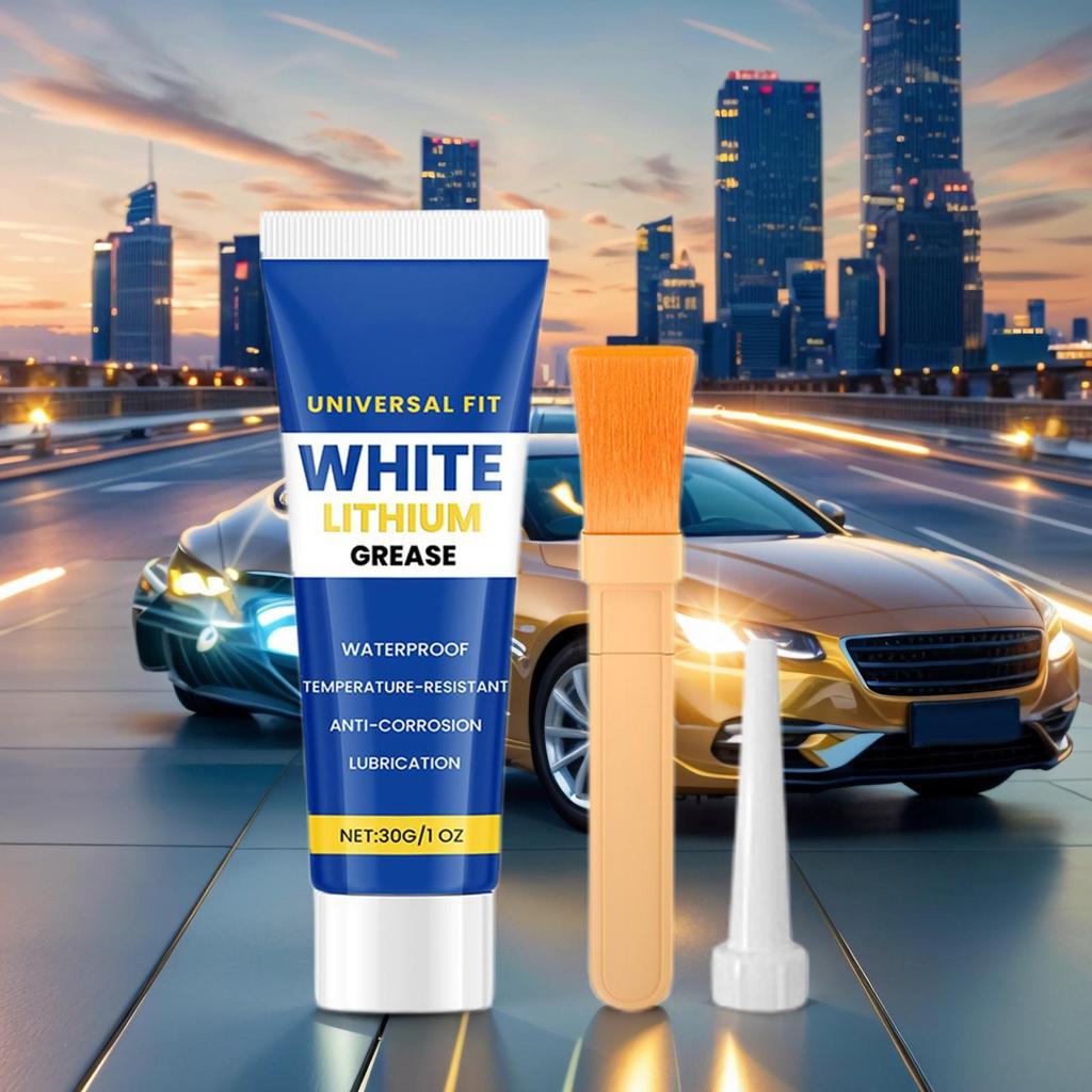 30g White Lithium Grease For Car High-Temperature Resistance Vehicle Lube Auto Gear Lubricating Cream For Car Owners Automotive