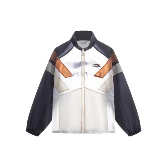 Li Ning Куртка LiNing мужская Слоновая кость Черный AJDT079-4 EU L