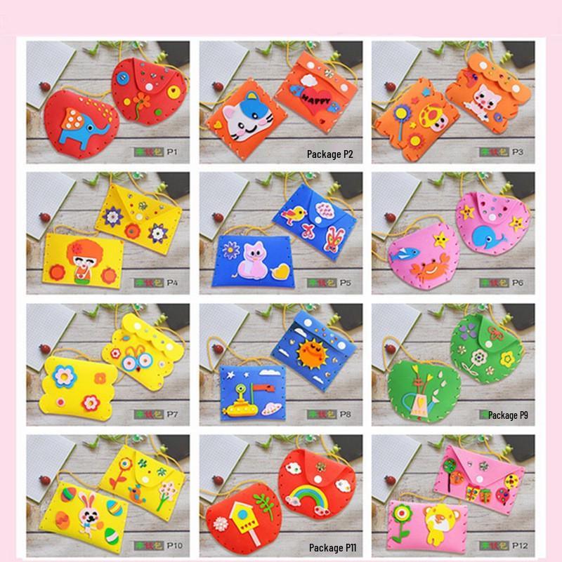 

Сделай сам Детские Мультяшные Швейные Кошельки: 12 Креативных Стилей Сумок EVA Ручной Работы