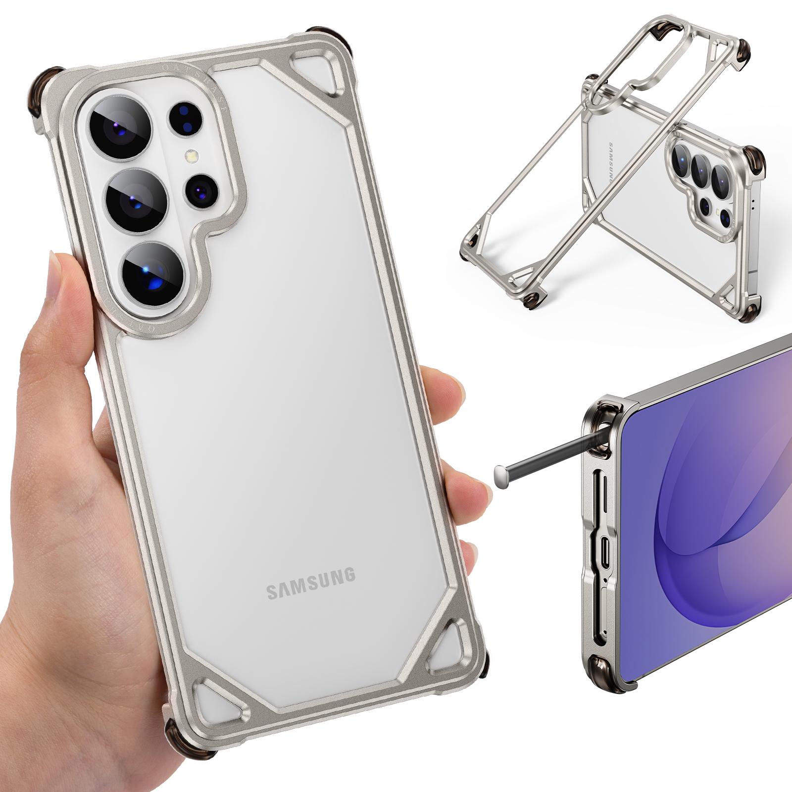 

Eary for Samsung Galaxy S26 Ultra Bumper Case Aluminum Thin Slim No Back Phone Case for MagSafe Metal Frameless Shockproof Cover Galaxy S26 Ultra