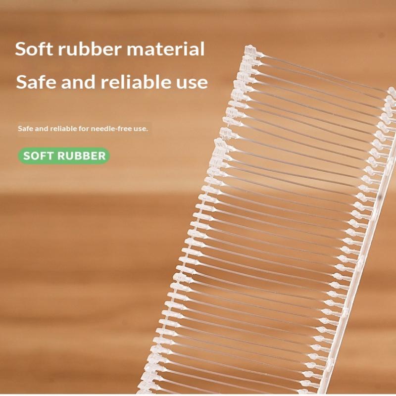 Etikettierpistole Quilt-Halter Anhängerpistole Weiches Silikon Nadeloser Schnappverschluss Einzelnadel Nähpistole Nicht-Verfolgung Blatt Anti-Rutsch Werkzeug