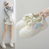2025 Summer New Flower Little White Shoes Women's Skirt Popular Mesh Shoes Breathable Mesh Casual Shoes Sports Shoes