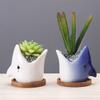 Ceramic Animal Vase Creative Hydroponic Flower Holder Plant Pot  Dried Flower