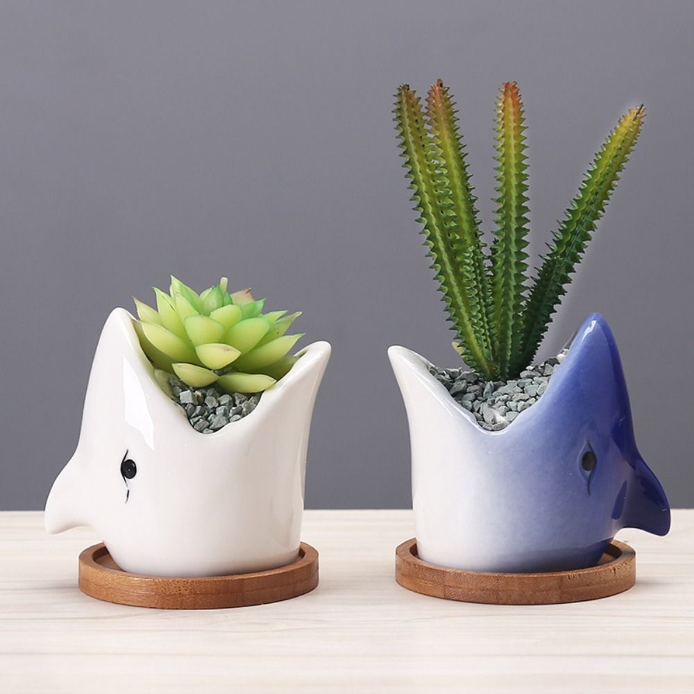Ceramic Animal Vase Creative Hydroponic Flower Holder Plant Pot  Dried Flower