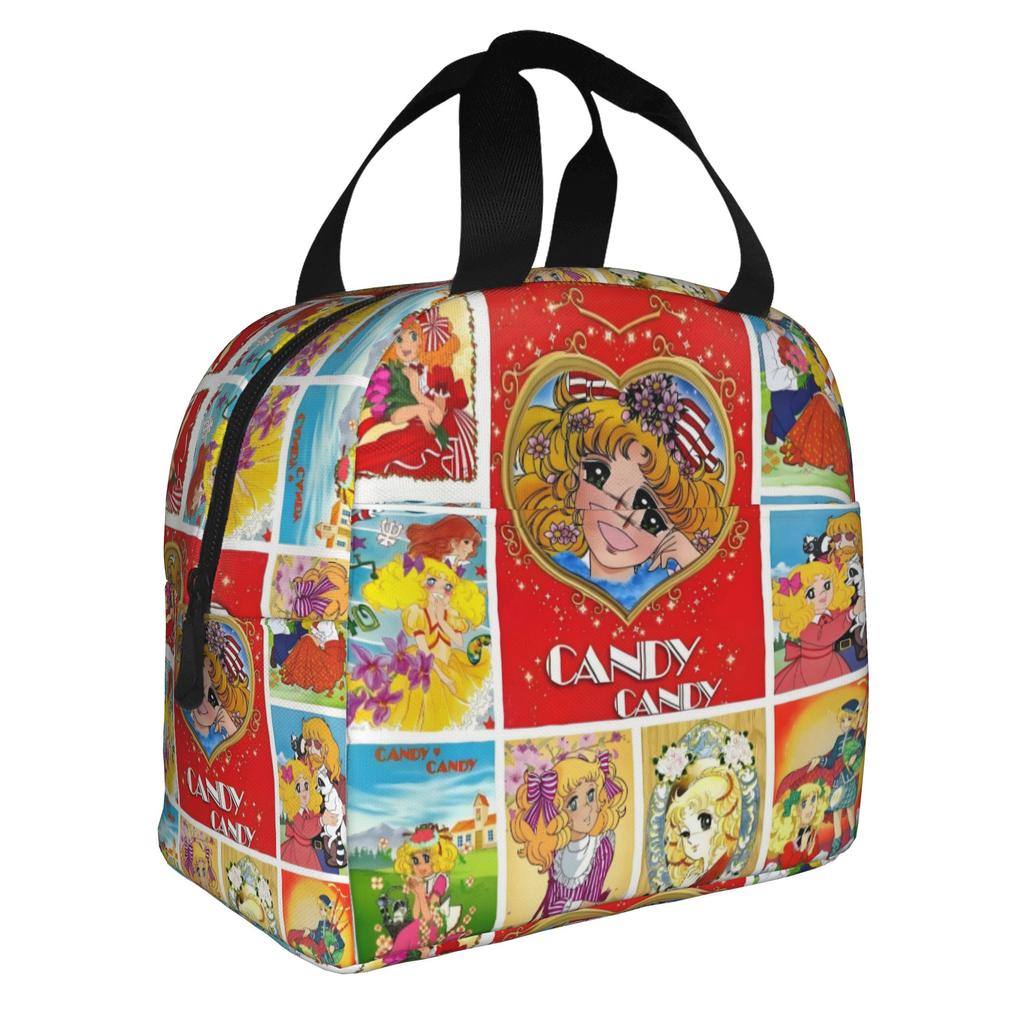 Anime Manga Candy Candy Sac à Lunch pour Femmes Refroidisseur Thermique Boîtes à Lunch Isolées pour Bureau Adulte