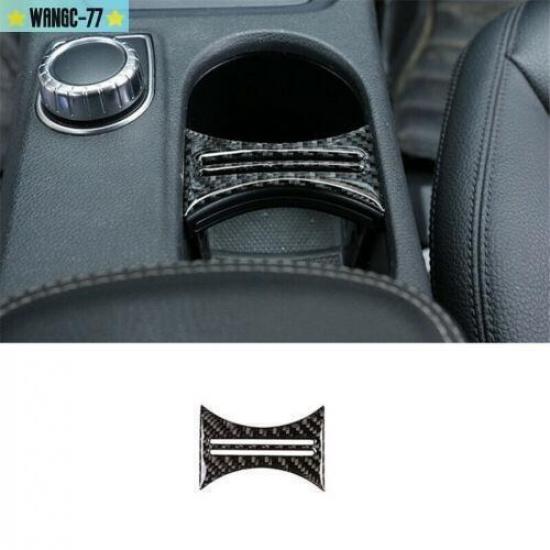 Carbon Fiber Center Cup Holder Panel Trim Cover New For Benz A CLA Class W176
