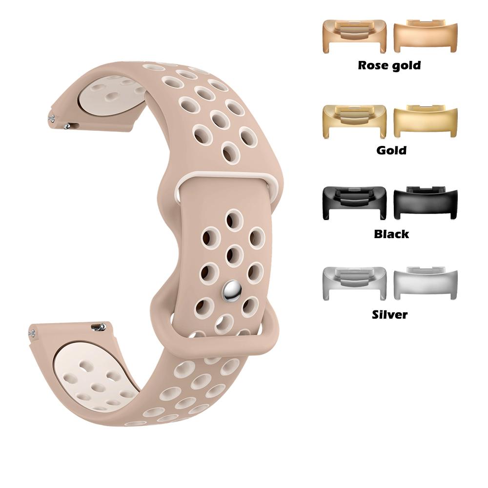 Cinturino Rotondo per Fitbit Charge 6 Asciugatura Rapida Traspirante Sportivo Compatibile con Fitbit Charge 5 Morbido Cinturino in Silicone