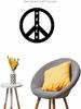 World Peace Laser Cut Metal Sign - Hippie Vintage Wall Art, Decorative Home Décor, Metal Plate, and Elegant Hanging Wall Art