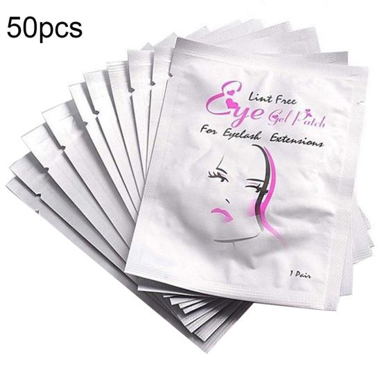 50Pairs Professional Lint Free Eyelash Tool Eye Patches Beauty Extension Pads