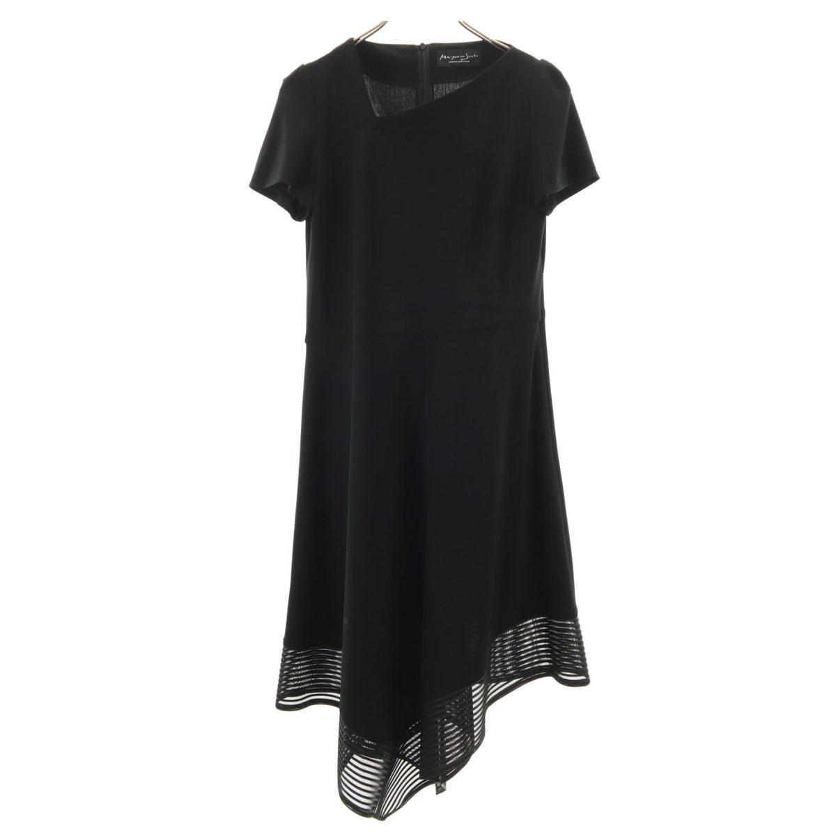 

MAISON DE JUNKO сделано в Японии Платье с коротким рукавом 40 черный Женский Б/У