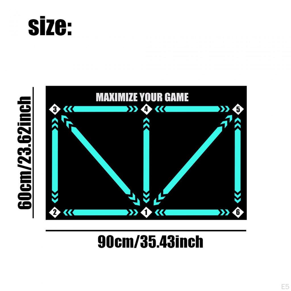 Fußball Schritt Ausbildung Matte Dribble Stille Sport Hilfs Requisiten Rutschfeste