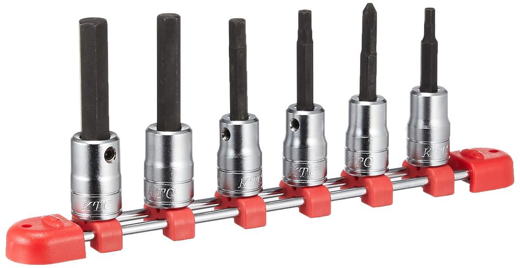 Kyoto Tool Hexagon Bit Socket TBT306H (KTC) 9.5mm (3/8 Inch) Set, 6-Piece Set,
