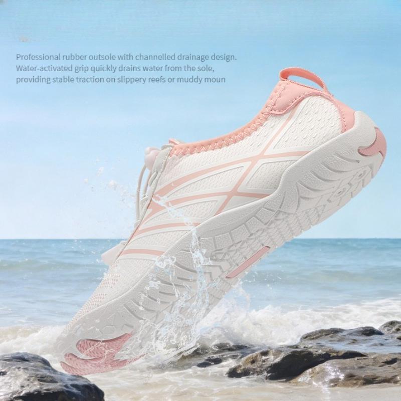 Breathable Aqua Shoes Unisex Quick Drying Lightweight Wading Sneakers Non Slip Soft Sole Water Shoes for Beach Swim Diving Surf