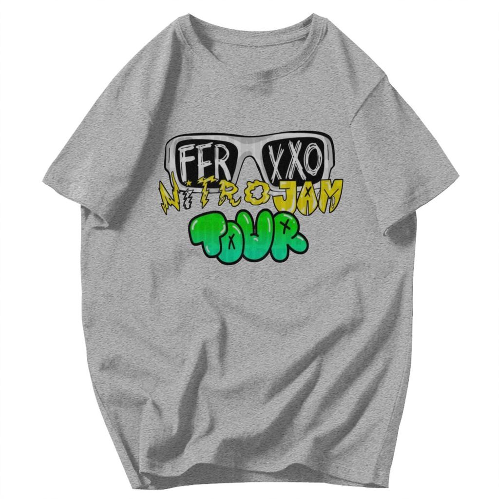 Men T Shirt Ferxxocalipsis Tour Feid Ferxxo 2025 Trendy Gifts Y2K Graphic Oneck Unisex Clothing T Shirts