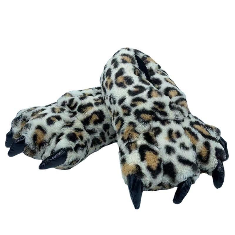 Dinosaur Claw Plush Cartoon Slippers - Cozy Animal Onesie Cotton