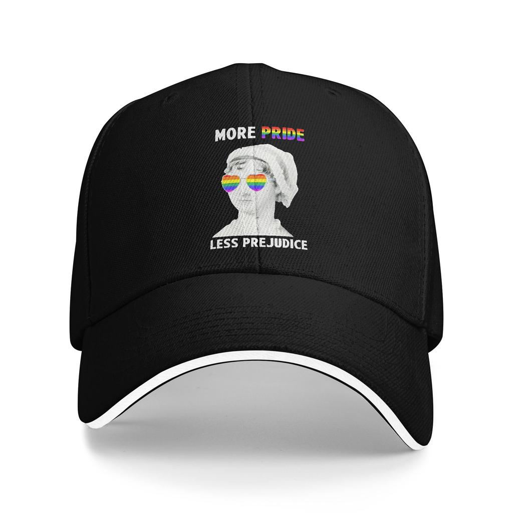 New More Pride Less Prejudice Golf Hat Unisex Style Headwear Daily Workouts Adjustable Sun Caps