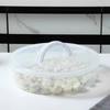 Reusable Dumplings Organizer Multilayer Refrigerator Organizer Bin Round Dumpling Box  Refrigerator