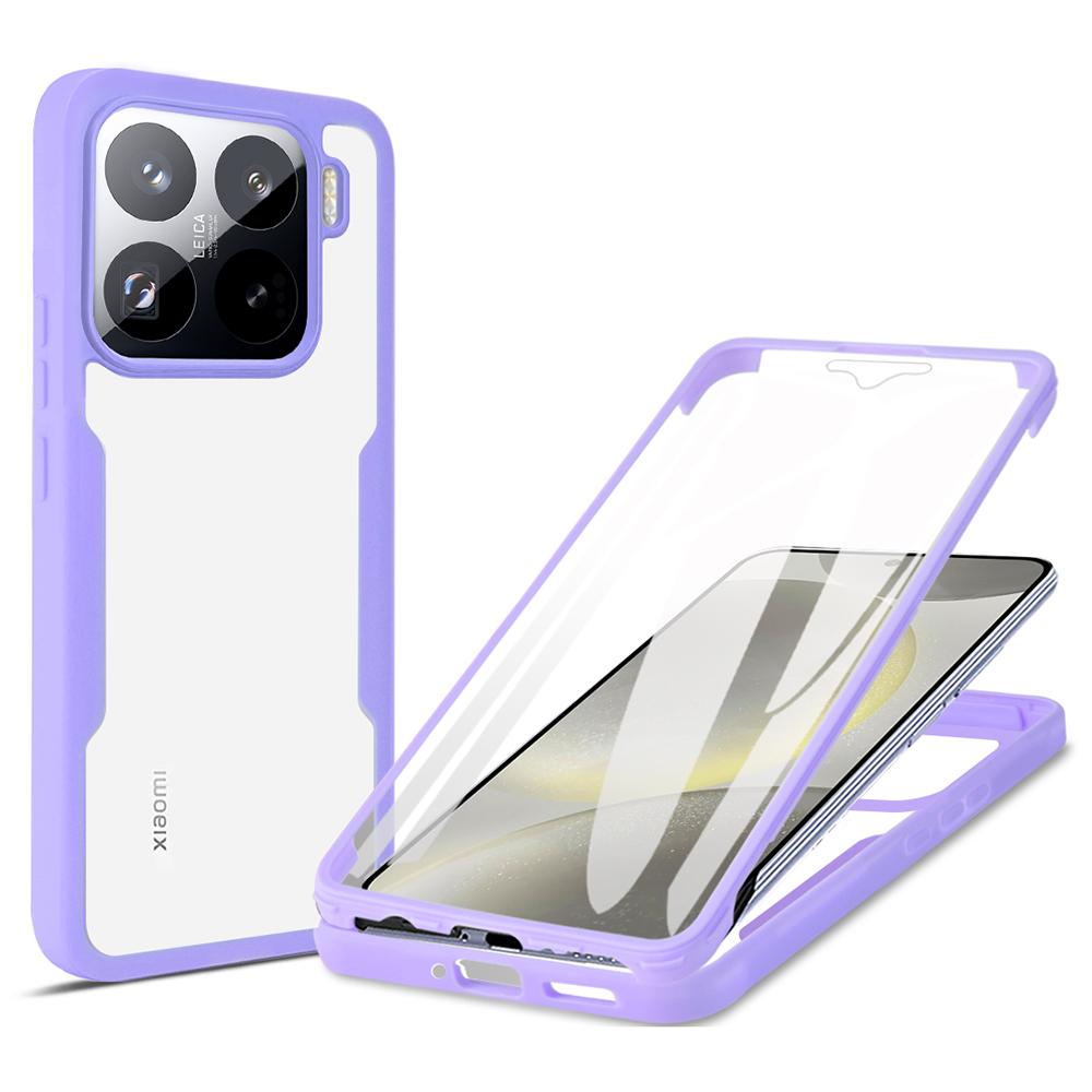 For Xiaomi 15 Pro Case Acrylic+TPU Clear Phone Cover with PET Screen Film