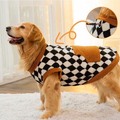 Autunno e inverno nuovo gilet in pile per cani grandi cane medio e grande golden retriever samoyed cappotto imbottito di cotone a due zampe vestiti per animali domestici per cani grandi