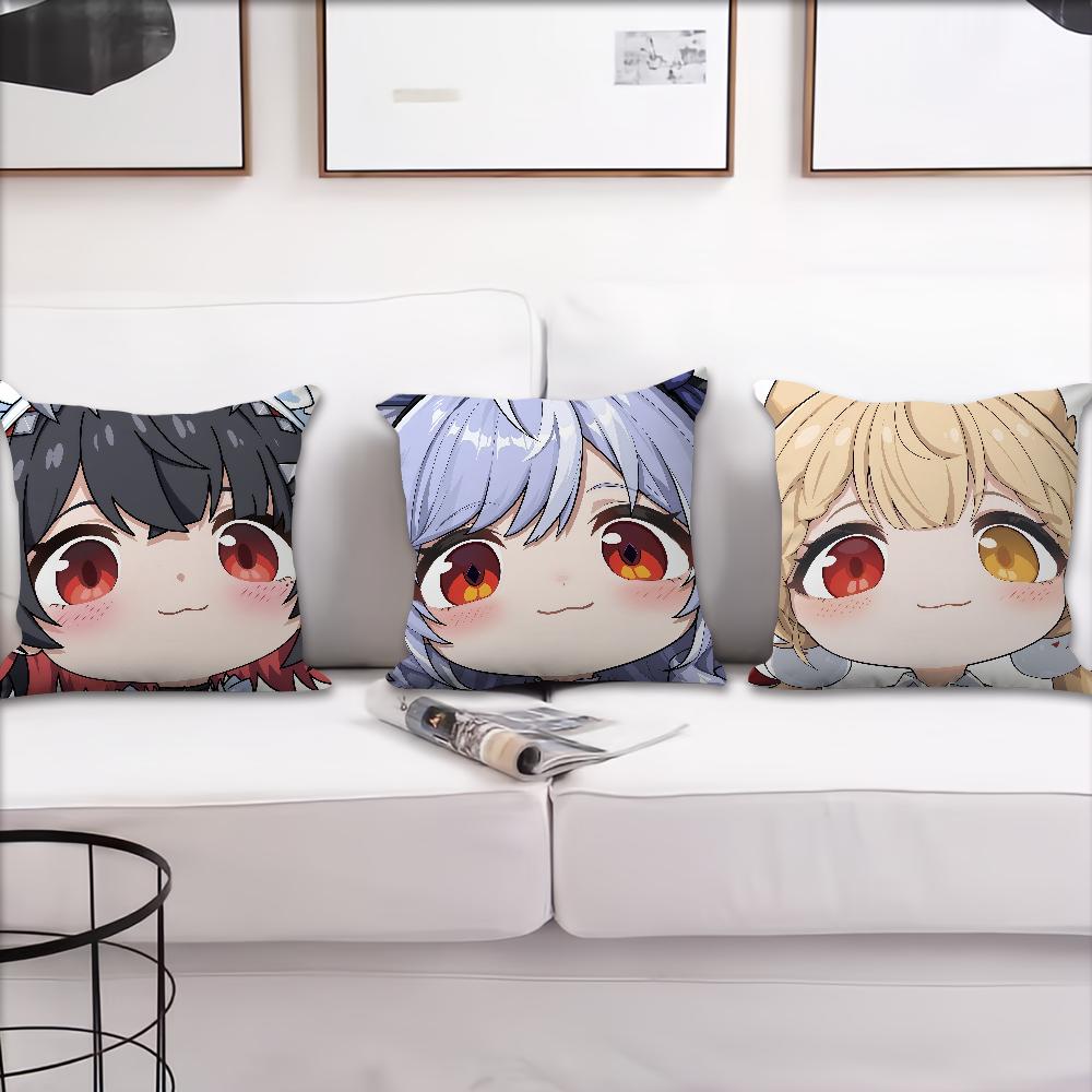 Game Cute  ZZZ Face Q-version Avatar Cushion Cover Pillow Cover Decoration Room Home Sofa Living Office Car Nordic Simplicity