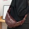 Crescent Shoulder Bags For Women Winter New Crossbody Bag Soft PU Leather Large Capacity Shopper Tote Hobo Bag