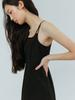 Etmont Slip Twin Strap Dress, Black