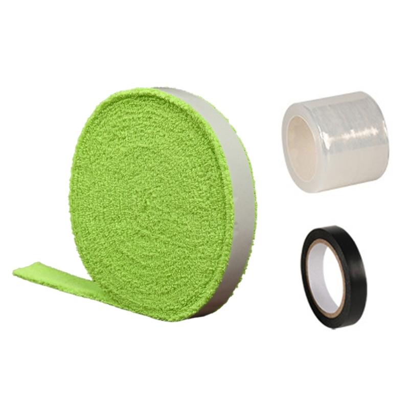 Badminton Racket Grip Tape, Racket Grip Towel Antislip Grip Tape, Water Absorbent Adhesive Squash Racket Grip for Racket