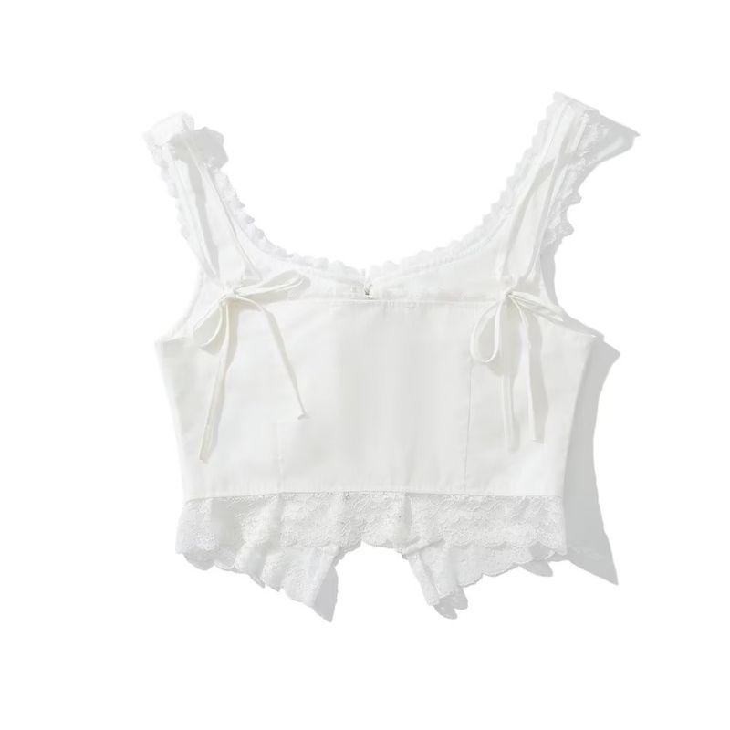 Kaslead Chest Lace-up Silm Wild Vest