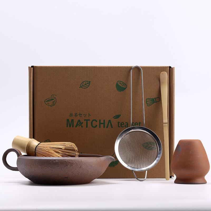 5pcs/set Japanese Matcha Set Vintage Bamboo Matcha Brush Exquisite Matcha Bowl Tea Tools Accessories Ceremony Great Gifts Box