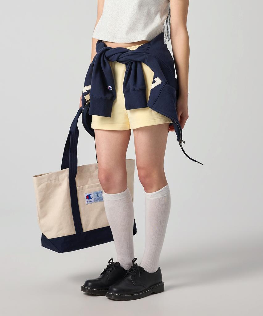 CHAMPION Women'S C-Logo Sweat Shorts Cream