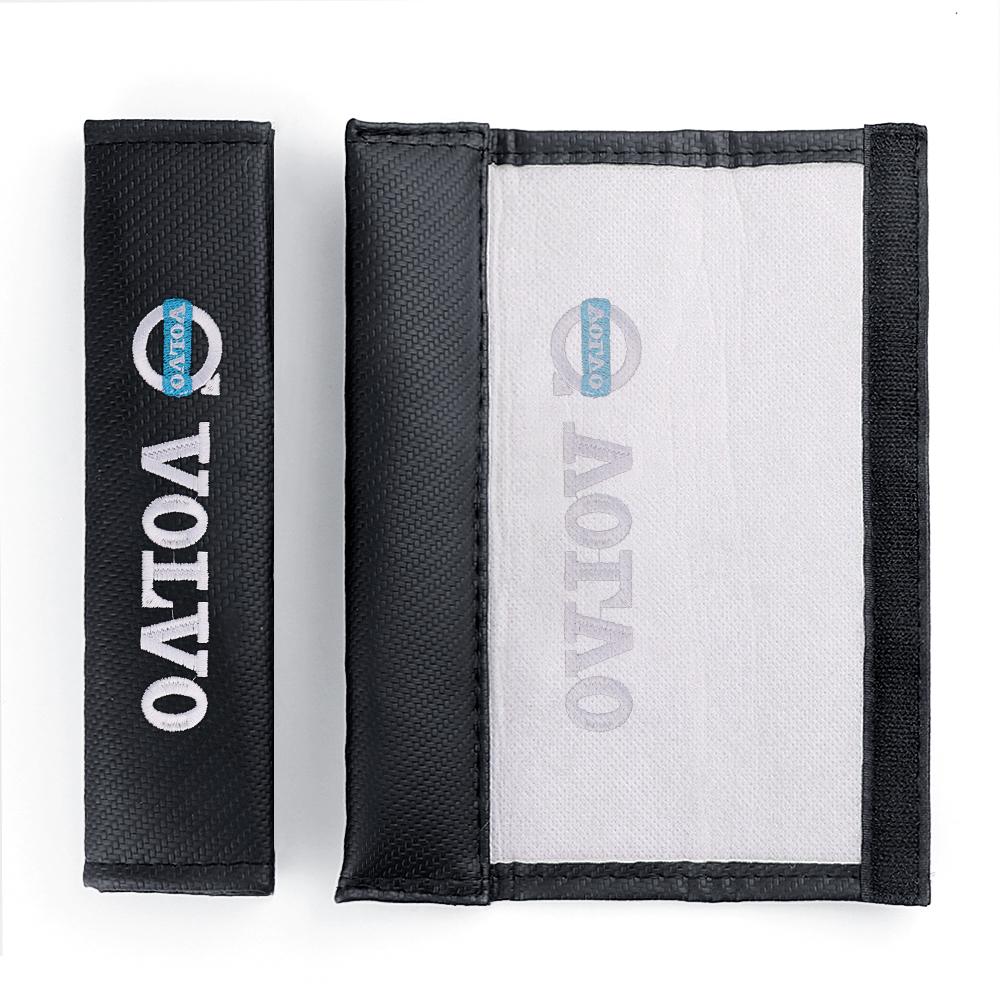 1/2Pcs Car Seat Belt Pad Cover Shoulder Protector Cushion Accessories For Volvo V40 V50 S40 S80 XC60 S90 XC90 S60 V60 RDESIGN