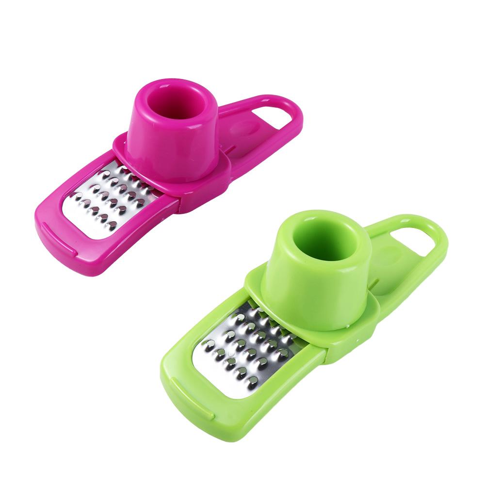 

Portable with Hole Manual Household Ginger Chopper Garlic Cutter Kitchen Grinder Garlic Crusher зелений